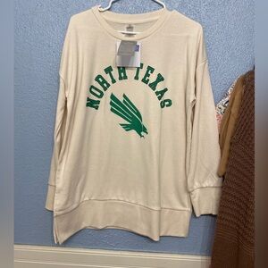 UNT brand new cream crewneck